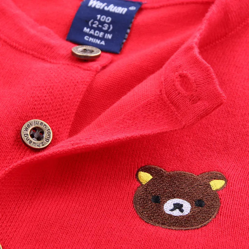Classique Explosion Garçons Tricot Cardigan Mince Enfants Veste - Enfance-Heureuse