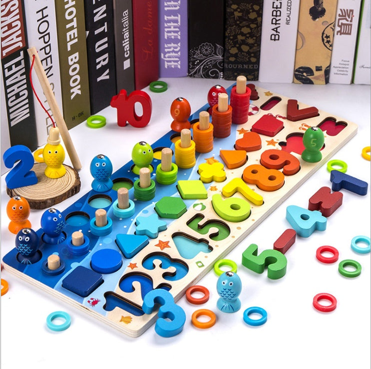 Children 3D Alphabet Number Puzzle Baby Colorful Geometric Digital Letter Educational Toy - Enfance-Heureuse