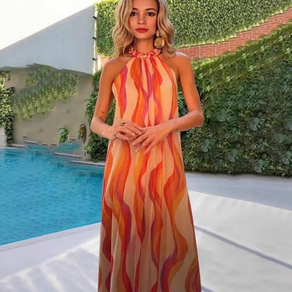 Elegant And Comfortable Halter Dress Women's - Enfance-Heureuse