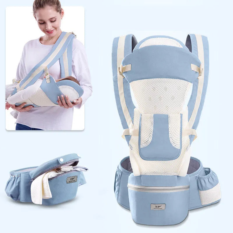 Ergonomique Porte-Bébé Infantile Bébé Siège Pour Hanche Hipseat Transporteur 3 Dans 1 Avant Face Ergonomique Kangourou Bébé Wrap Sling - Enfance-Heureuse