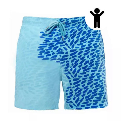 Magical Change Color Beach Shorts Summer Men Swimming Trunks Swimwear Swimsuit Quick Dry bathing shorts Beach Pant - Enfance-Heureuse