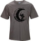 Digging The Moon Print Casual Mens O-neck T Shirts Fashion Men's Tops Men T-shirt Short Sleeve Men Tshirt - Enfance-Heureuse
