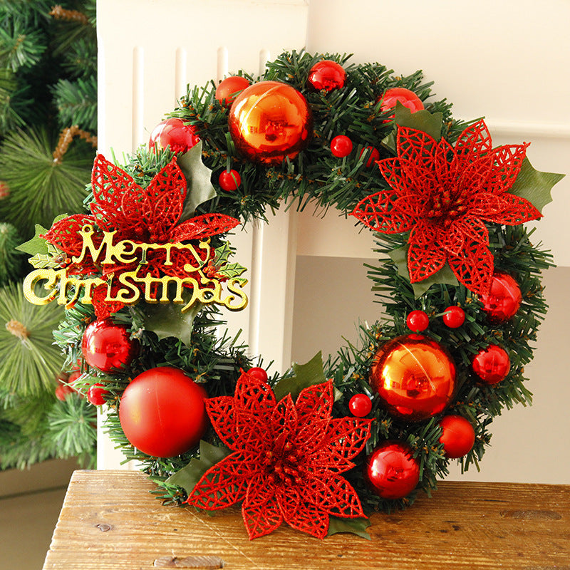 Christmas Decorations Christmas Wreath Home Decor For Home Garden Decorations Mall Door Decoration - Enfance-Heureuse