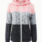 Women's Color Block Zip-Up Hoodie - Enfance-Heureuse