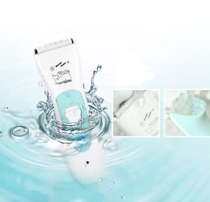 Bébé Électrique Tondeuse À Cheveux USB Rechargeable Étanche Cheveux Tondeuse - Enfance-Heureuse