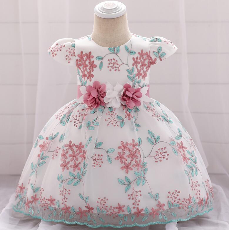 summer children's clothing new baby birthday party wedding dress skirt girls fluffy dress - Enfance-Heureuse