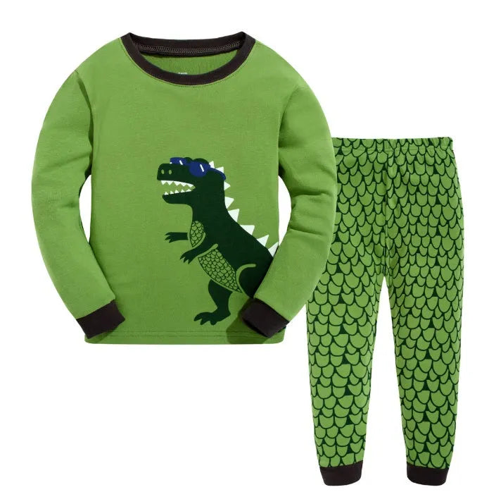 Boys and girls white gray motorcycle, cotton long sleeve round neck suit - Enfance-Heureuse