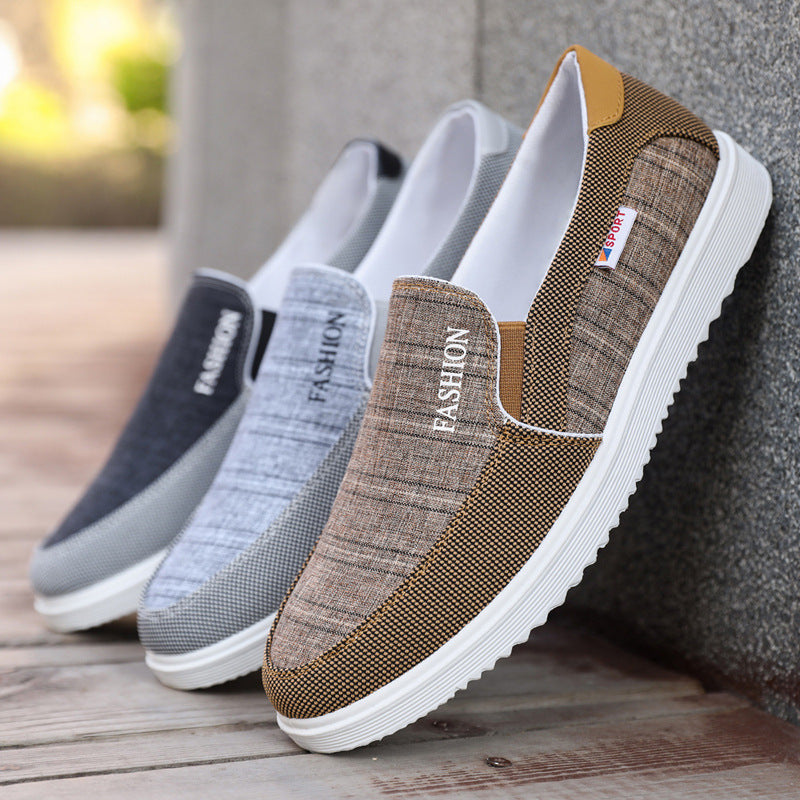 Men's Casual Shoes Board Shoes Breathable Canvas Shoes - Enfance-Heureuse