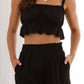 Ruffled Square Neck Cami and Shorts Set - Enfance-Heureuse