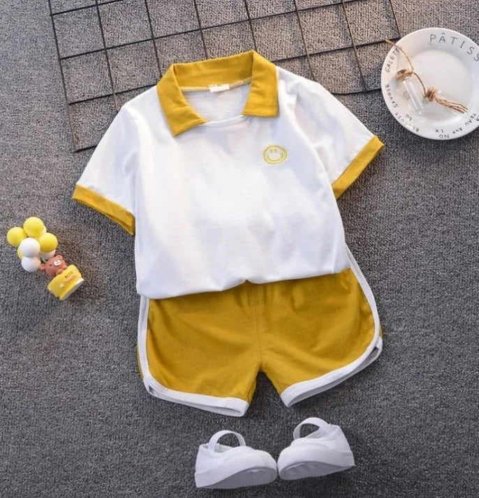 Boys' short sleeve suit - Enfance-Heureuse