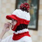 Women's plush thick woolen hat earmuffs