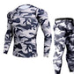 Mens Camouflage Pants & T Shirt Sets Fashion Crossfit T-shirt Compression Brand Clothing Joggers Men Casual Leggings - Enfance-Heureuse