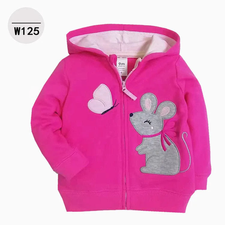 Children's hooded zippered hoodie - Enfance-Heureuse
