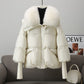Down Cotton-padded Jacket Women's Short Fur Collar Thickened Coat Winter Clothing - Enfance-Heureuse