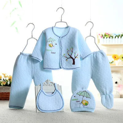 Sous-vêtements bébé cinq pièces vêtements chauds - Enfance-Heureuse
