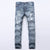 MCCKLE Fashion Brand Designer Mens Ripped Jeans Pants Light Blue Slim Fit Distressed Denim Joggers Male Plus Size Jean Trousers - Enfance-Heureuse