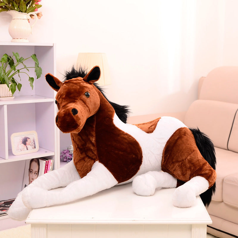 Children's plush toy horse doll - Enfance-Heureuse