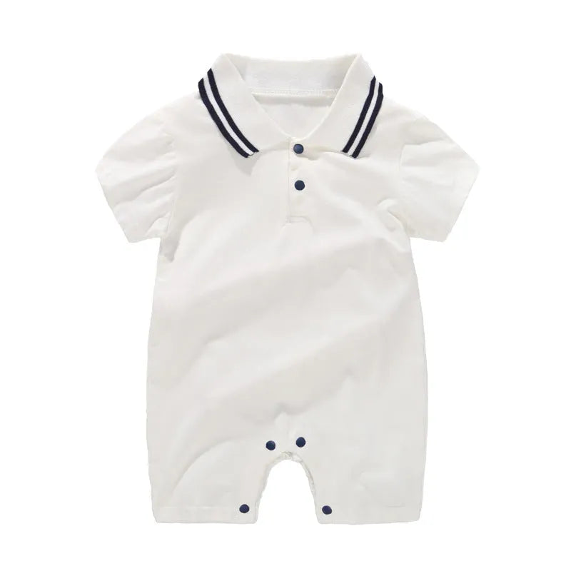 Baby clothes solid color romper - Enfance-Heureuse