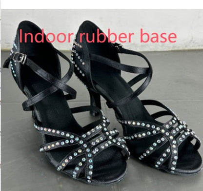 Chaussures de danse latine Diamond pour femmes, chaussures de danse à talons hauts