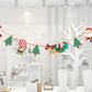Christmas ornament cartoon hanging flag
