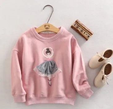 Spring new Korean children's clothing sweater plus velvet children's sweater cartoon casual girl sweater sports boy jacket - Enfance-Heureuse