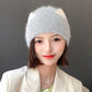 Cat Ears Woolen Knitted Hat Women's Spring And Autumn Winter Korean Style