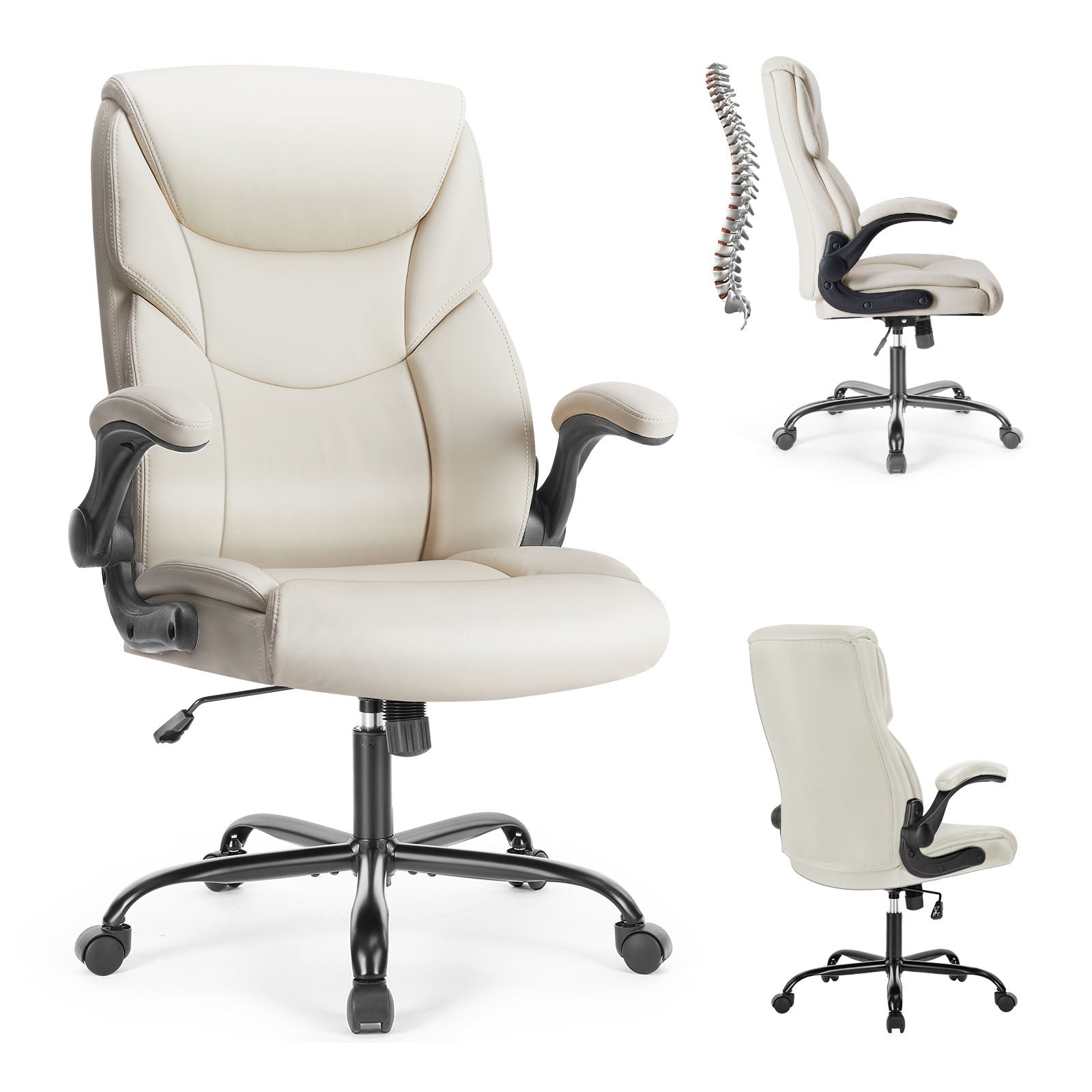PU Leather Office Chair - Enfance-Heureuse