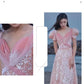 Pink Evening Dress For High End Luxury Women - Enfance-Heureuse