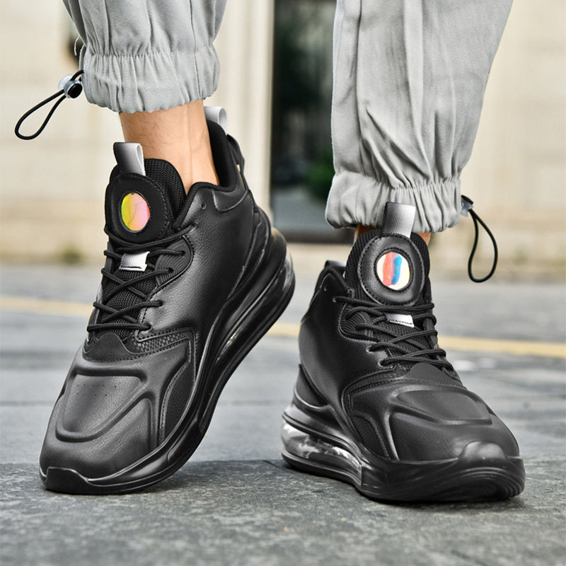 Color-matching Lace-up Air Cushion Sneakers Men's Lightweight Thick-soled Daddy Shoes Fashion Casual Running Sports Casual Shoes - Enfance-Heureuse