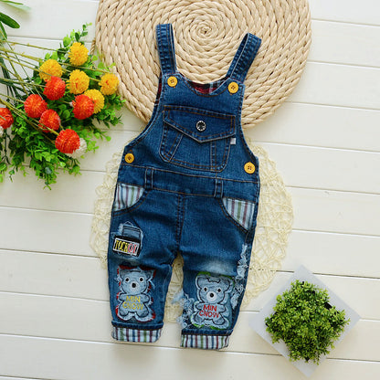 Kids Strap Jeans For Boys And Girls - Enfance-Heureuse