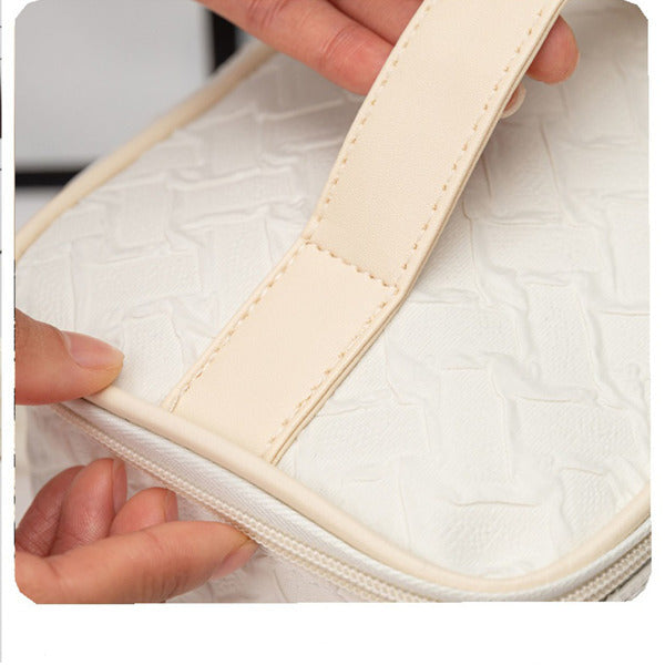 White Large Capacity Portable Travel Makeup Bag - Enfance-Heureuse