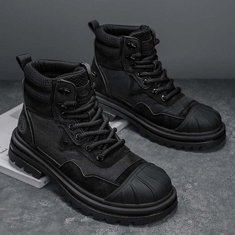 Men's High-top Shell Toe Rhubarb Martin Boots - Enfance-Heureuse