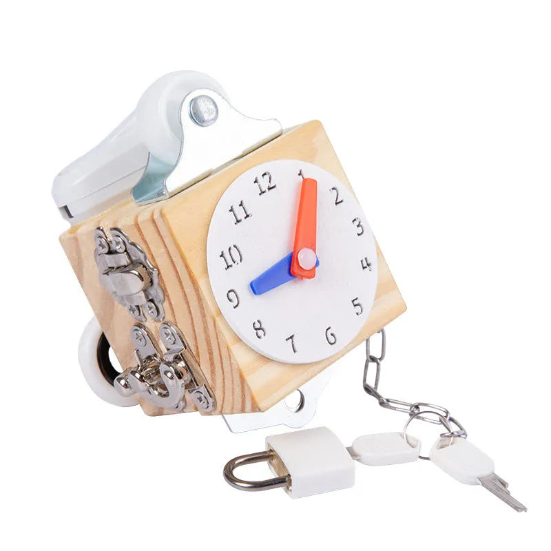 Busy Block Children's Montessori Early Education Teaching Aids Kindergarten Montessori Unlocking Toys - Enfance-Heureuse