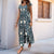 European And American Jumpsuit Printed Wide Leg Jumpsuit - Enfance-Heureuse