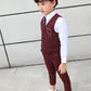Boys Autumn Clothing Two-piece Vest Set - Enfance-Heureuse