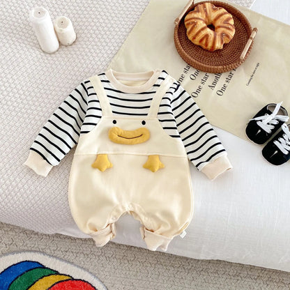 Small-month Baby Going Out Autumn Jumpsuit - Enfance-Heureuse