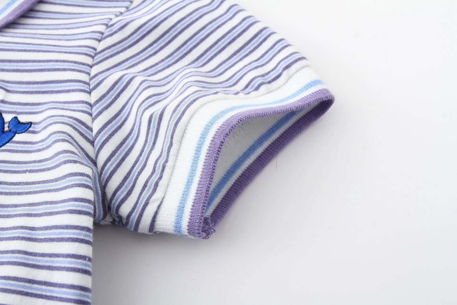 Enfants de Bande Dessinée À Manches Courtes Rayé T-shirt - Enfance-Heureuse