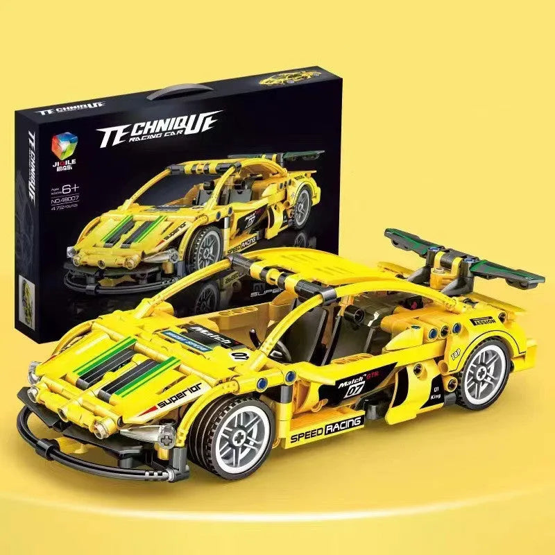 Jouets éducatifs de modèle de course assemblés pour enfants