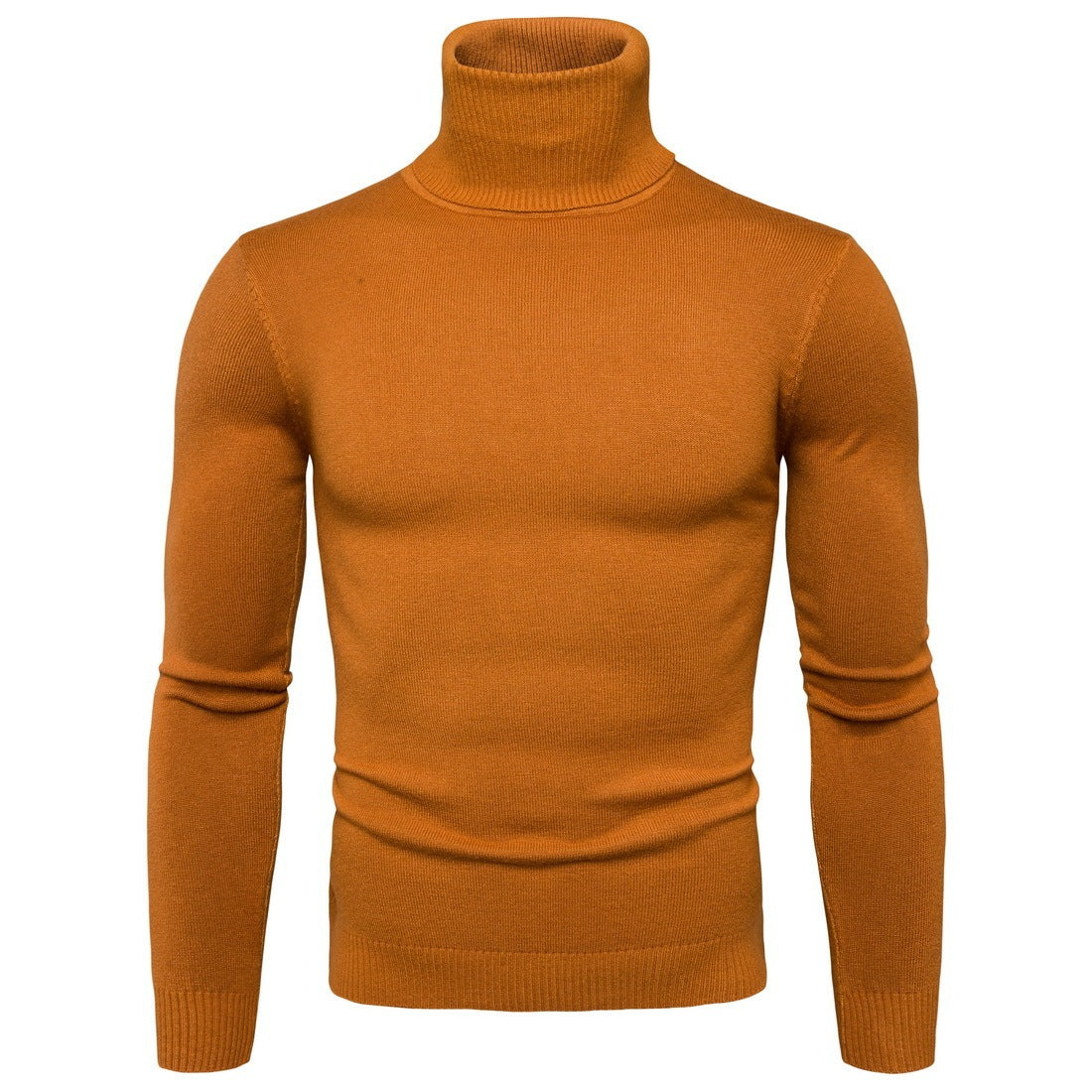 Winter Warm Basic Thermal Turtleneck Sweater Mens Solid Color Slim Fit Clothes Pullover Top - Enfance-Heureuse