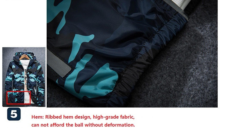 Covrlge Men Jacket Fashion Spring Men Brand Camouflage Jackets Casual Mens Coat Men's Hooded Luminous Zipper Coats MWJ011 - Enfance-Heureuse