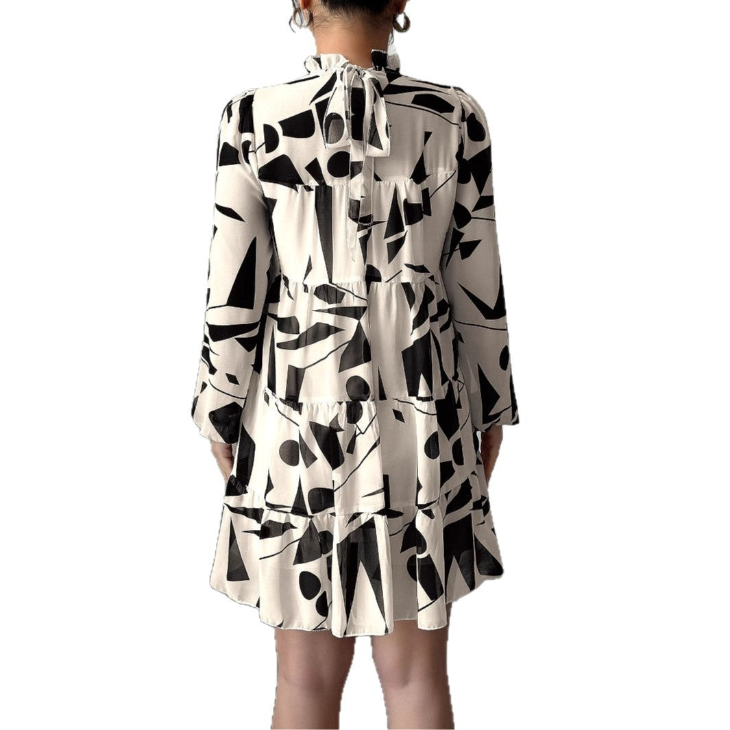 Simple Printed Skirt For Women Dress - Enfance-Heureuse