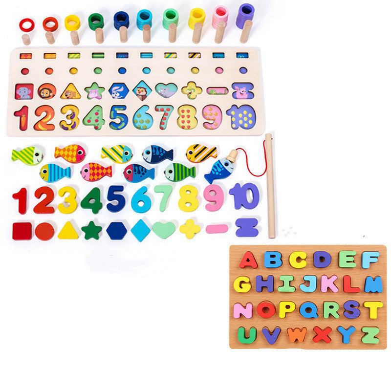 Children 3D Alphabet Number Puzzle Baby Colorful Geometric Digital Letter Educational Toy - Enfance-Heureuse