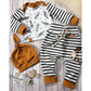 Cotton feather children's clothing 3 piece set - Enfance-Heureuse