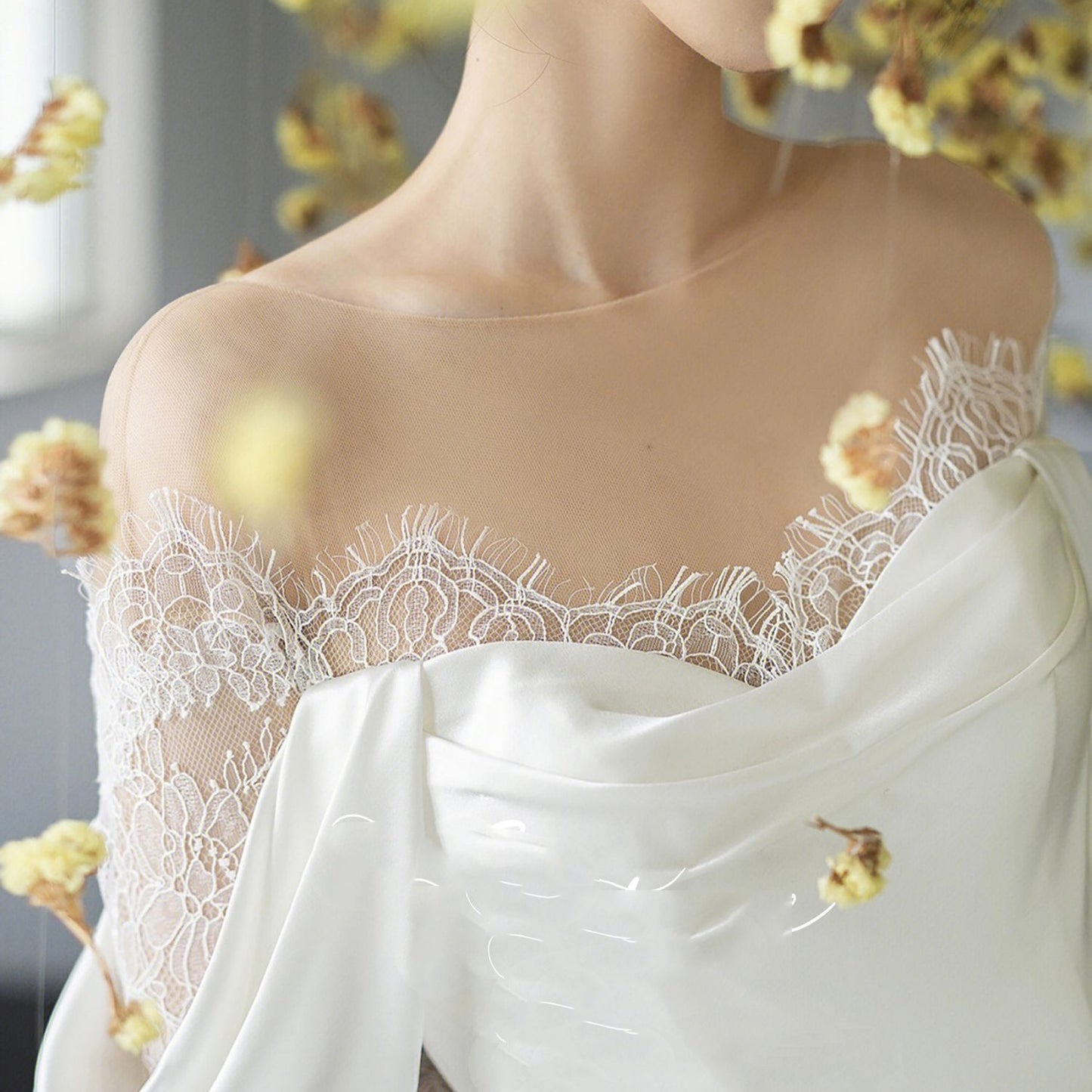 Gauze Dress Bride French Girl - Enfance-Heureuse