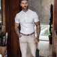 New Summer Shirt Fitness Clothing Cotton Tops Short Sleeve Sports Shirts Brand Mens Short Cool Casual Fashion Breathable Shirt - Enfance-Heureuse