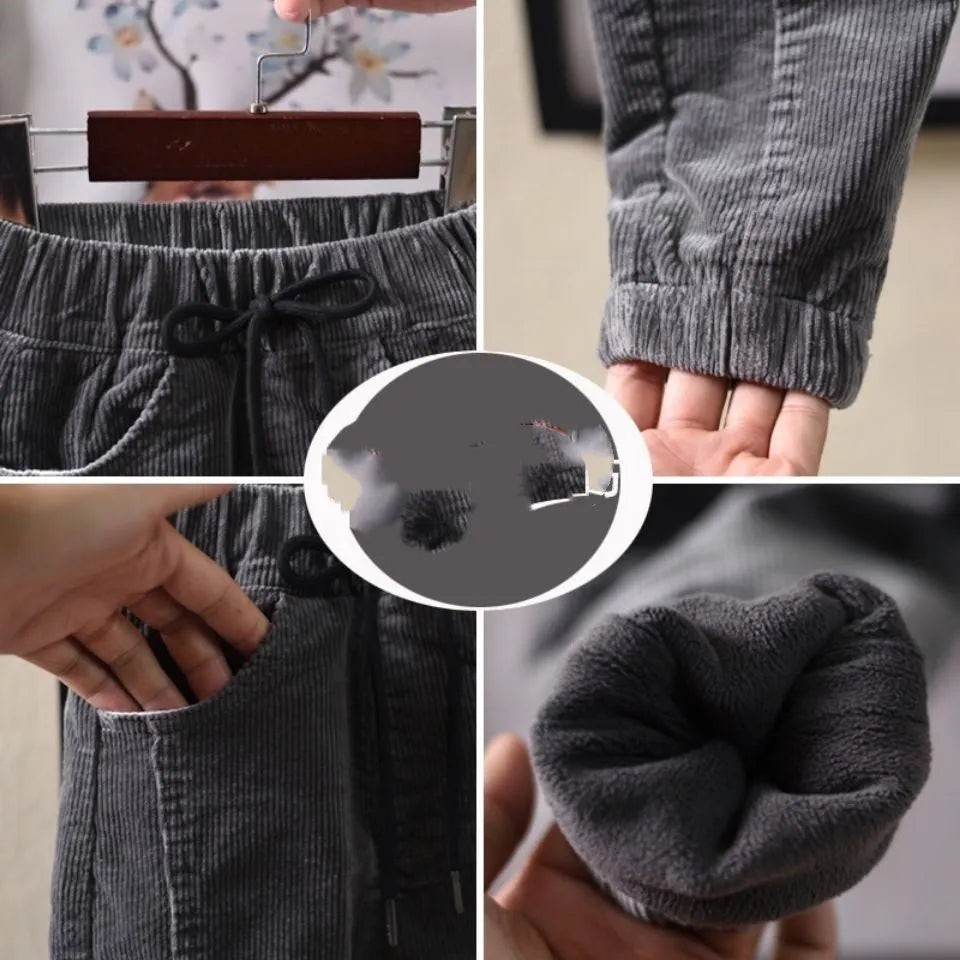 Children's Handsome Corduroy Casual Pants Winter Clothes - Enfance-Heureuse