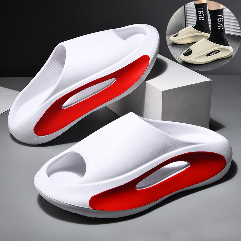 Ins Slippers Women Men Peep Toe Slipper Summer Hollow Unisex Sports Beach Shoes - Enfance-Heureuse