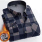 Thickened Velvet Padded Shirt Thermal Plaid - Enfance-Heureuse