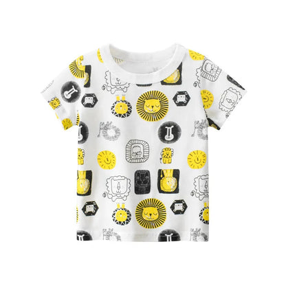 Children's Summer New Boys Short Sleeve T-shirt - Enfance-Heureuse
