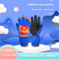 Children's Ski Windproof Warm Velvet Padded Thickened Little Dinosaur Gloves - Enfance-Heureuse